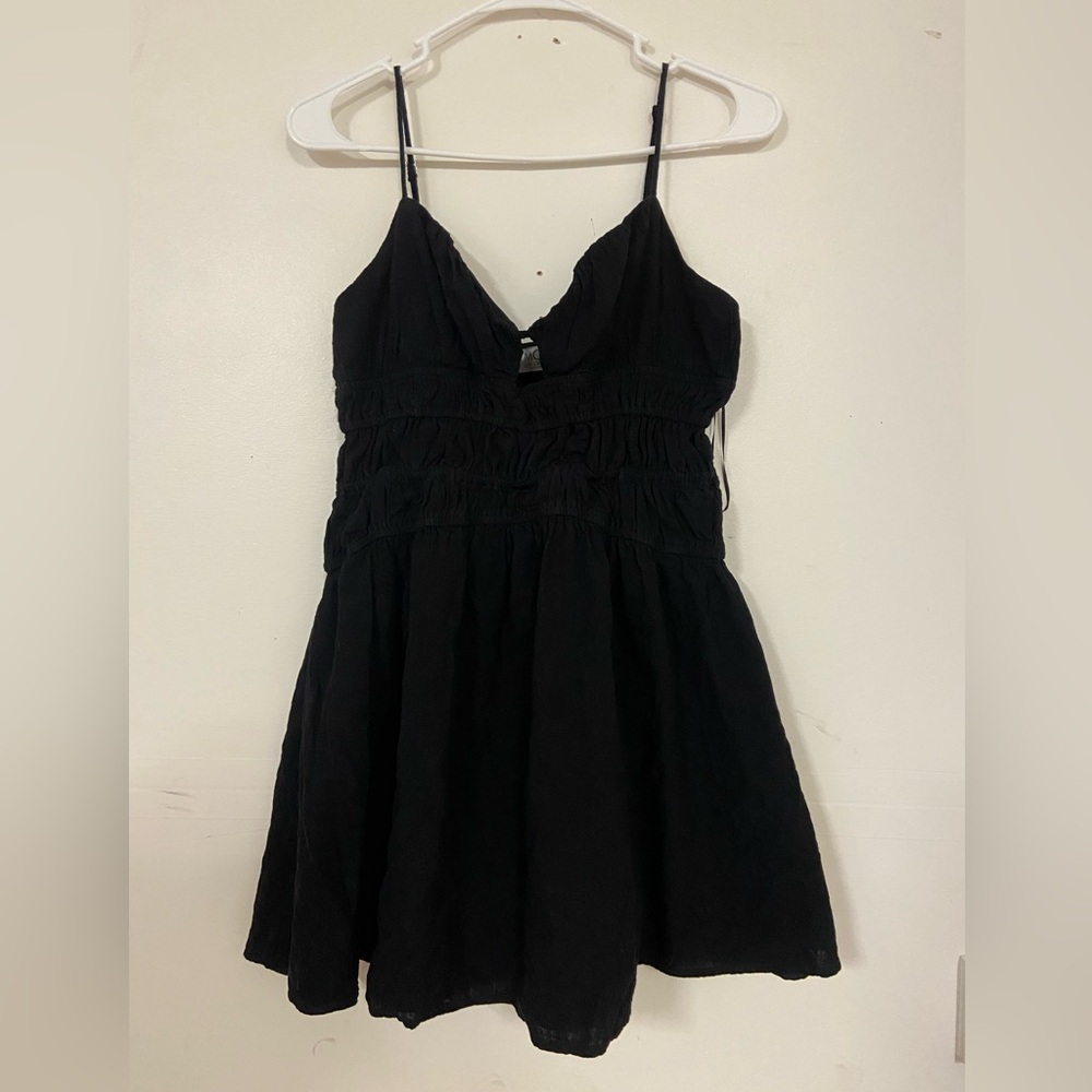 Mod on Trend Black Mini Dress